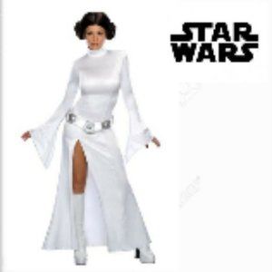 Princess Leia Costume & Wig Adult Womens
